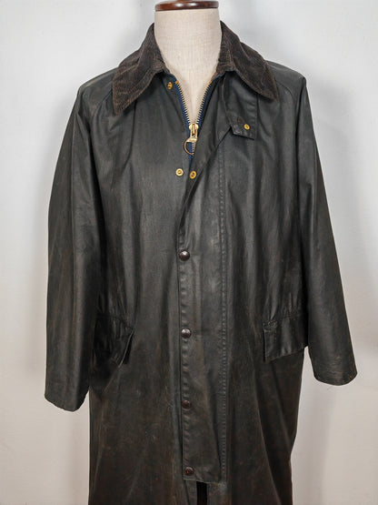 Barbour Burghley anni '80 due corone, nero - C40/102cm