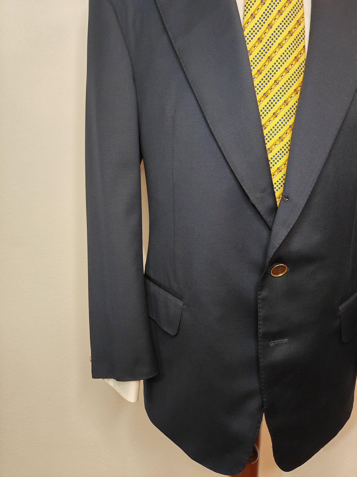 Blazer Ermenegildo Zegna navy 3 bottoni stirato a 2 - tg. 54