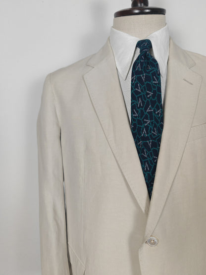 Giacca Armani Collezioni in seta e lino color avorio - tg. 52/54