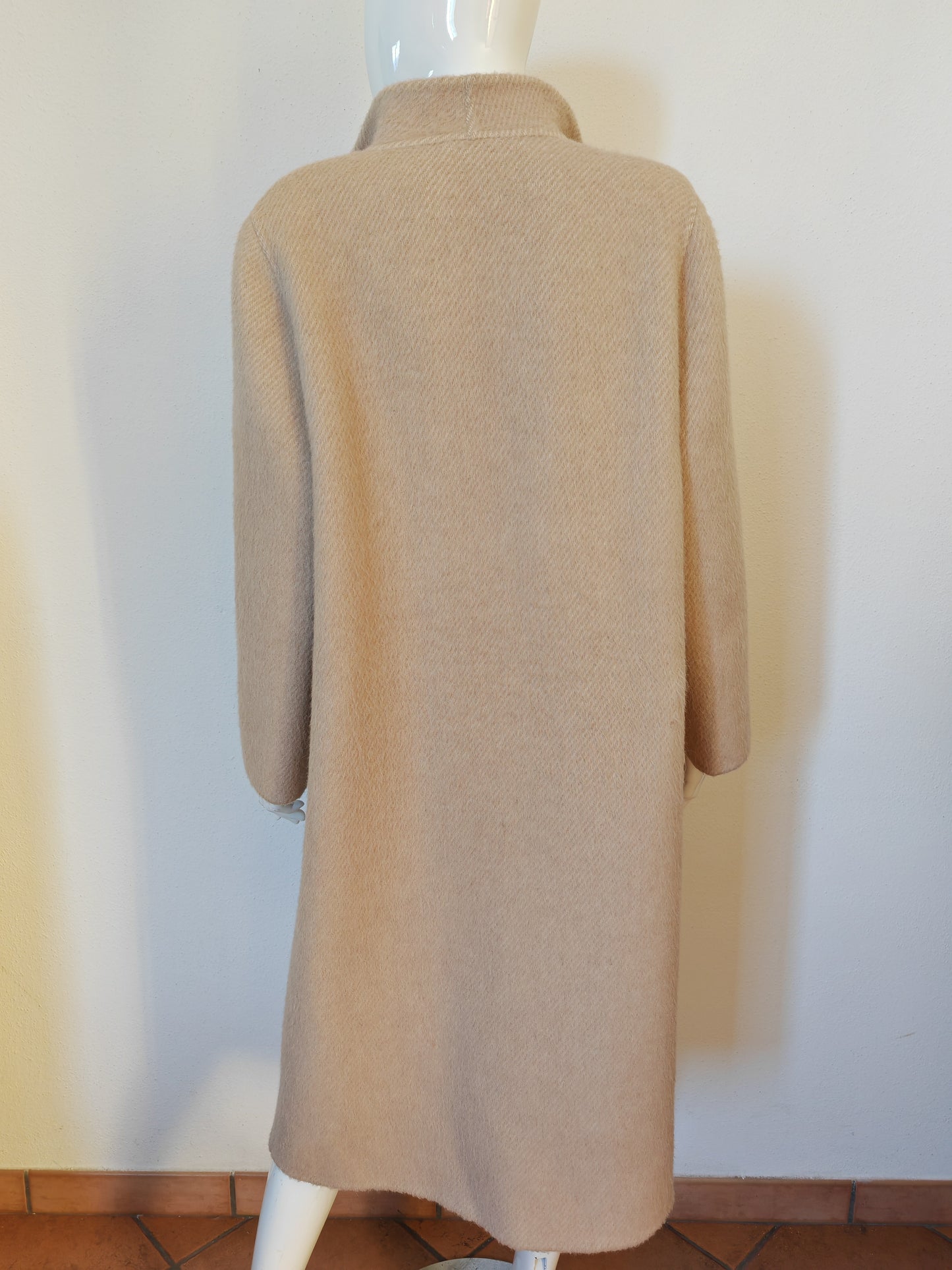 Cappotto a mantella in alpaca e lana - tg. 46