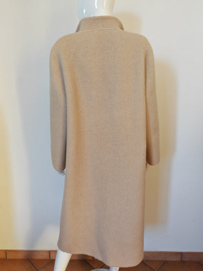 Cappotto a mantella in alpaca e lana - tg. 46