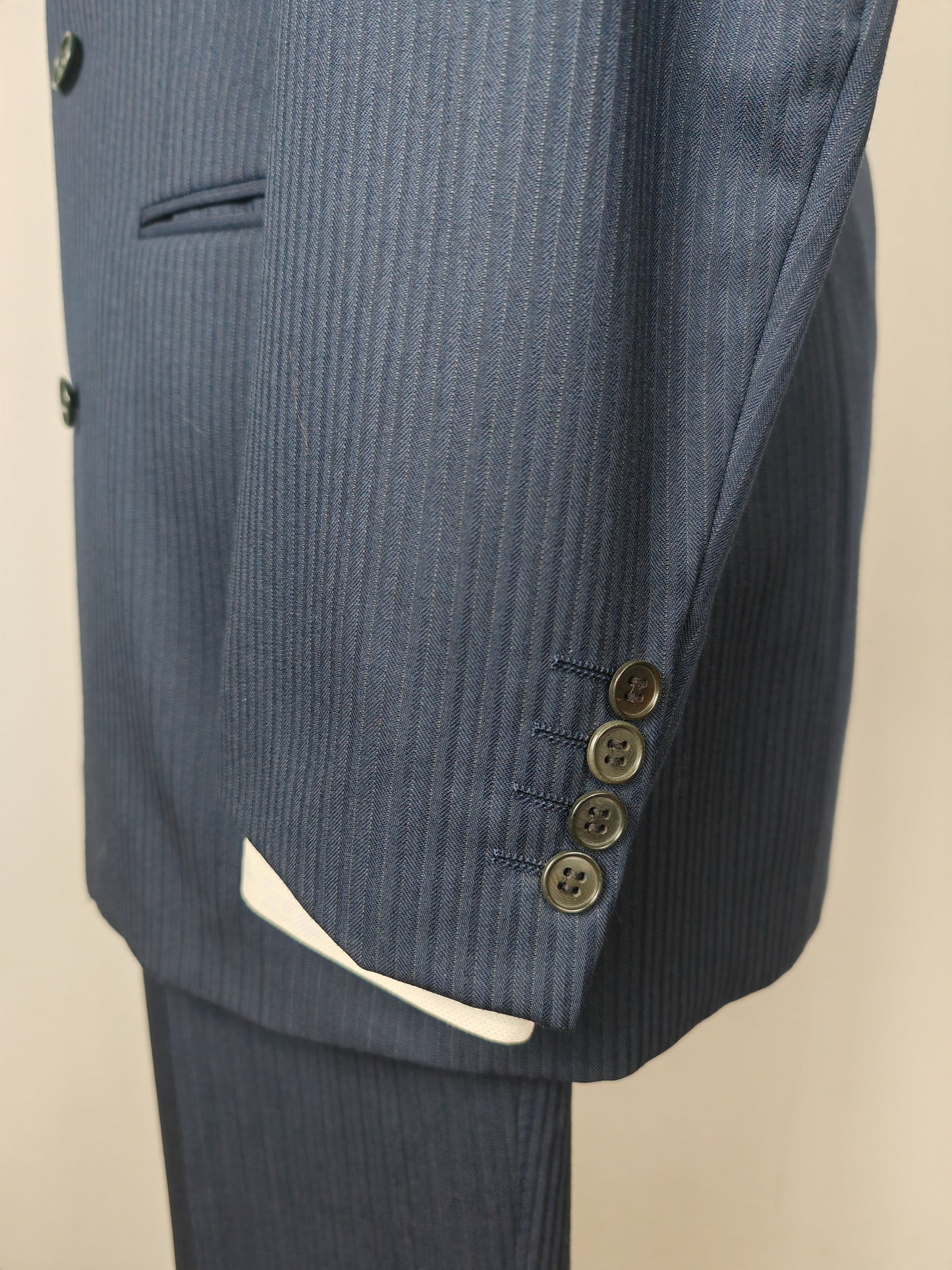 Completo doppiopetto blu Canali anni '80 - tg. 46/48