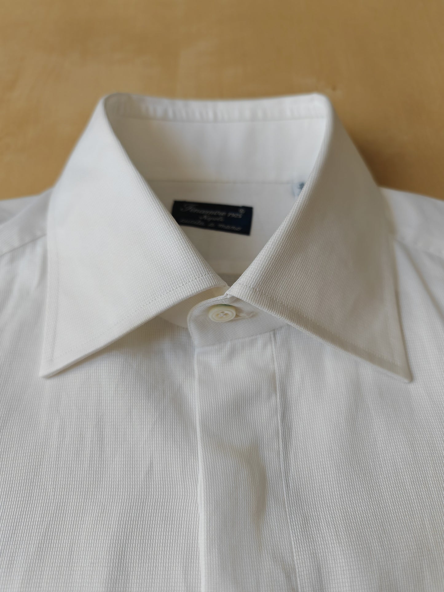 Camicia Finamore Napoli con polsino francese - tg. S collo 38