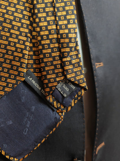 Etro, tie with geometric micro pattern