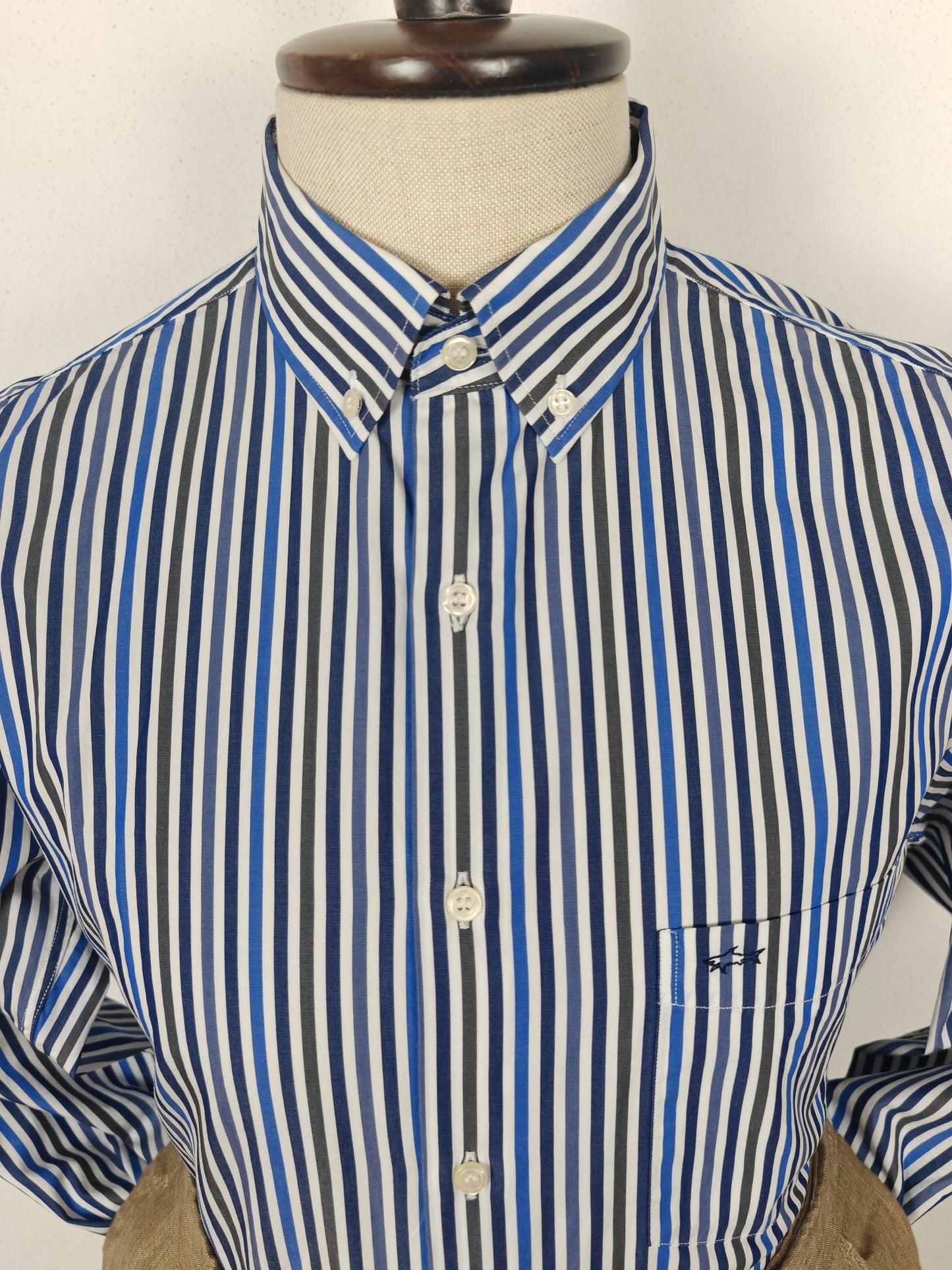 Camicia Paul & Shark a righe blu - collo 42 (L)