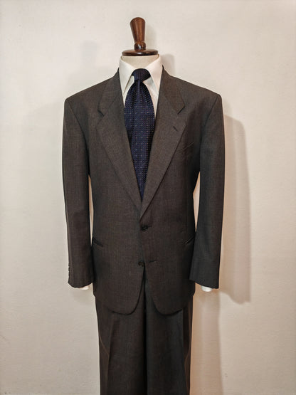 Giorgio Armani suit, anthacite grey wool fresco - size 54