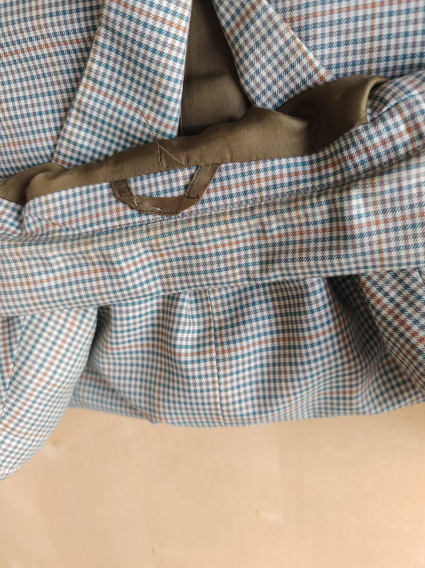 Giacca anni '80 quadretti check 100% cotone - tg. 52