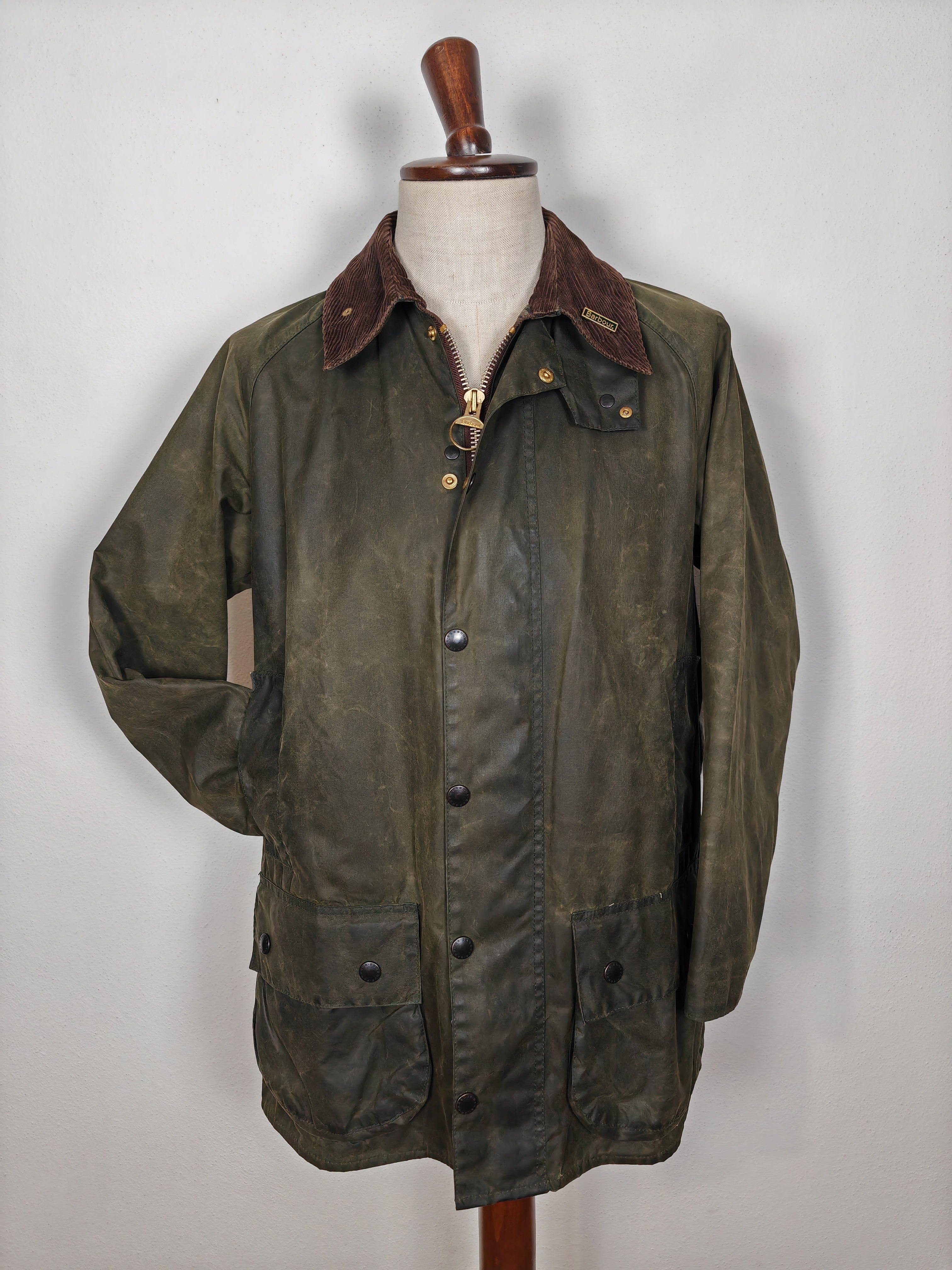 Barbour Beaufort 1995 verde con interno C40 102cm