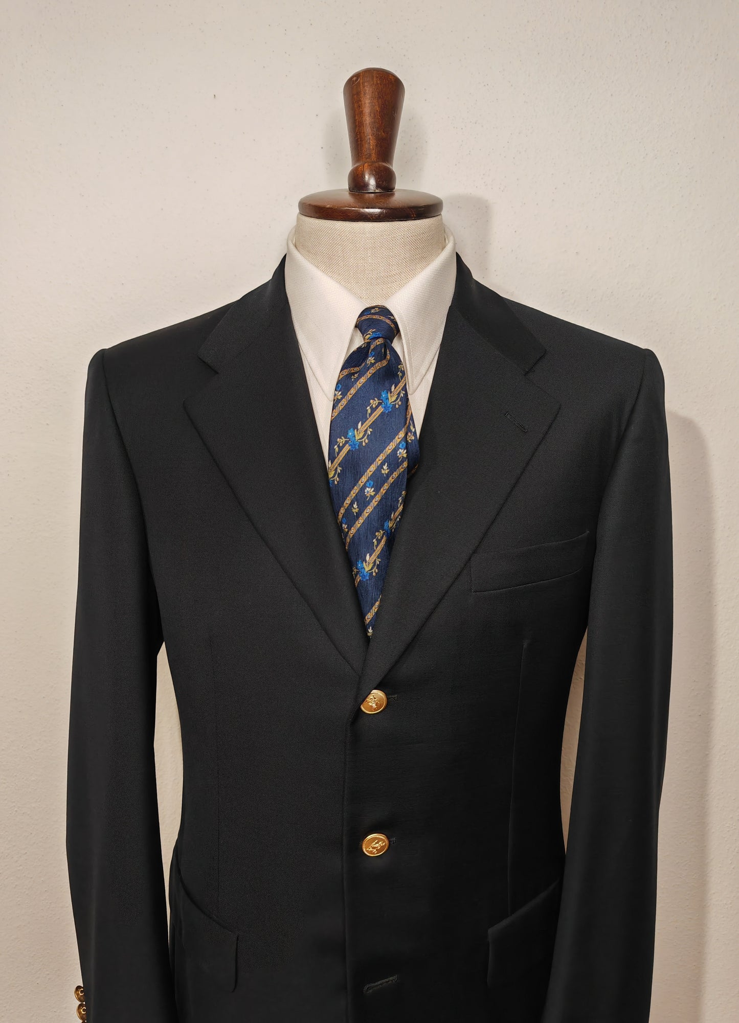 Blazer Burberrys anni '80 bottoni oro con logo - tg. 50