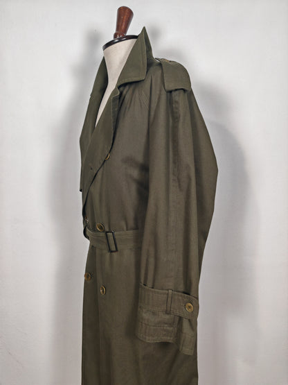 Trench Valentino anni '80 verde scuro - tg. 50-54