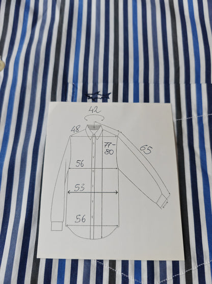 Camicia Paul & Shark a righe blu - collo 42 (L)