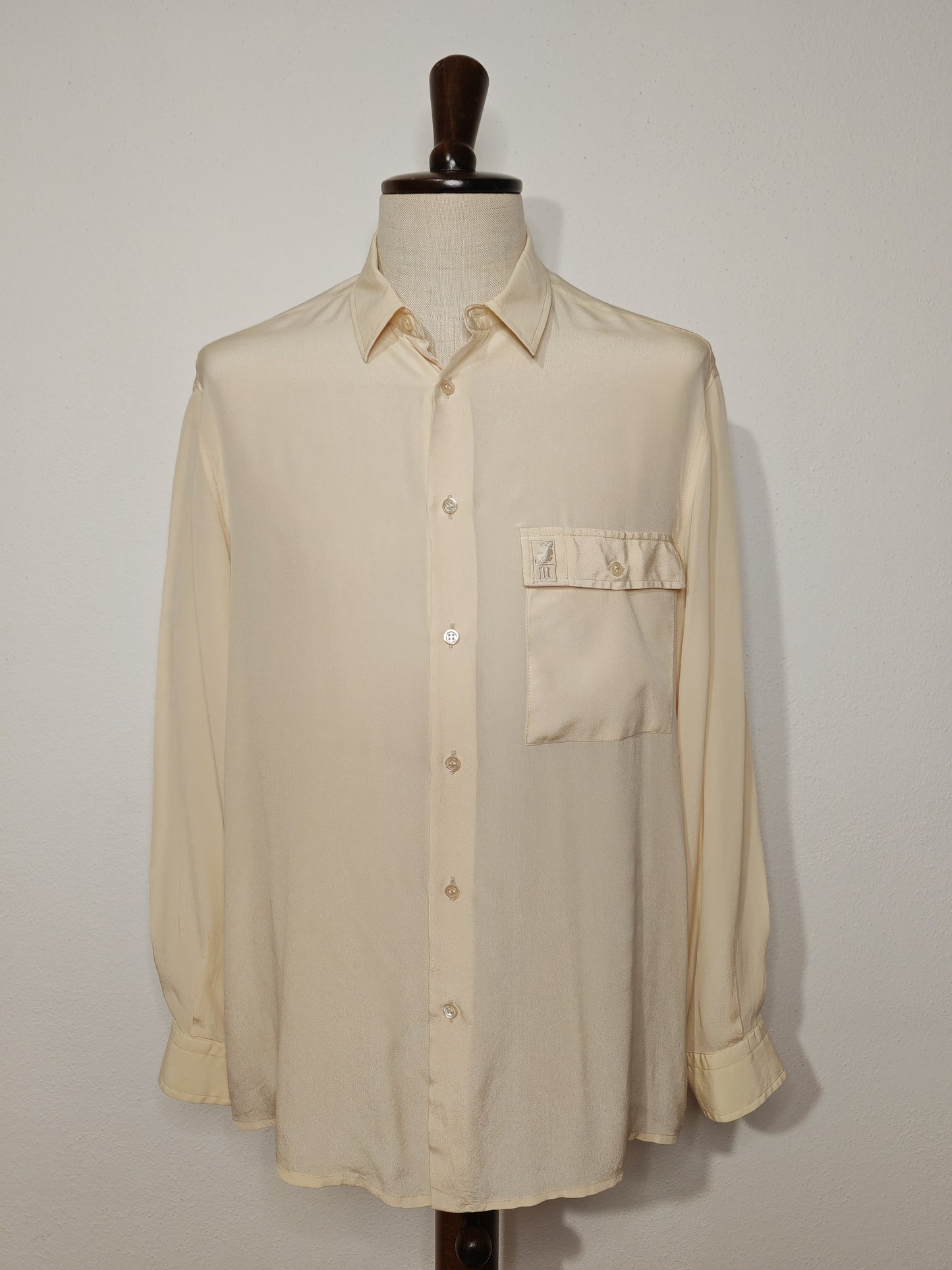 Camicia anni '80/'90 in pura seta - tg. 52 (L/XL)