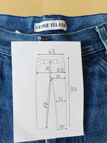 Jeans Stone Island anni '80- tg. 50