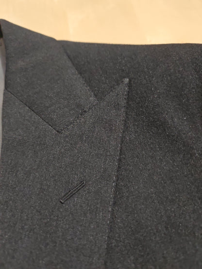 Giacca sartoriale anni '50/'60 in flanella grigio antracite - tg. 46