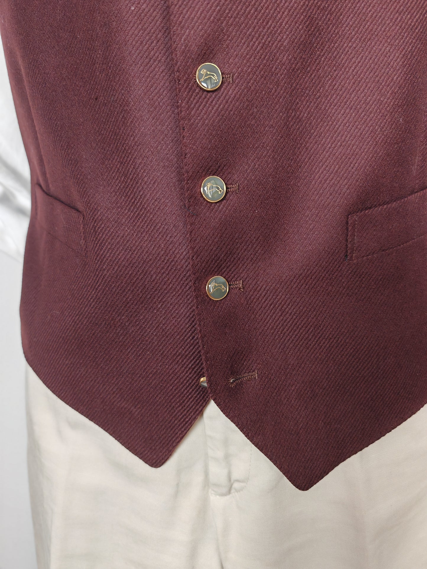 Tartan blazer Simon Ackerman anni '70 con panciotto abbinato - tg. 48/50