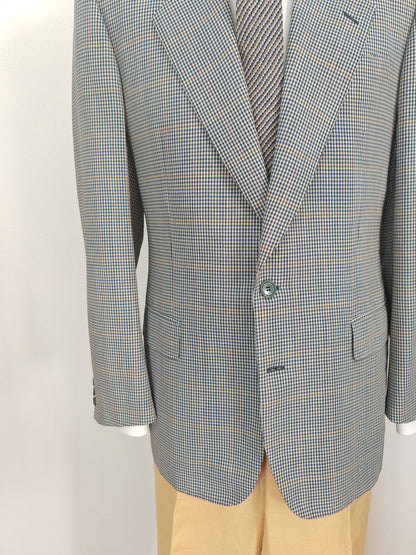 Giacca Pierre Cardin anni '80 chek in tela frescolana - tg. 50/52
