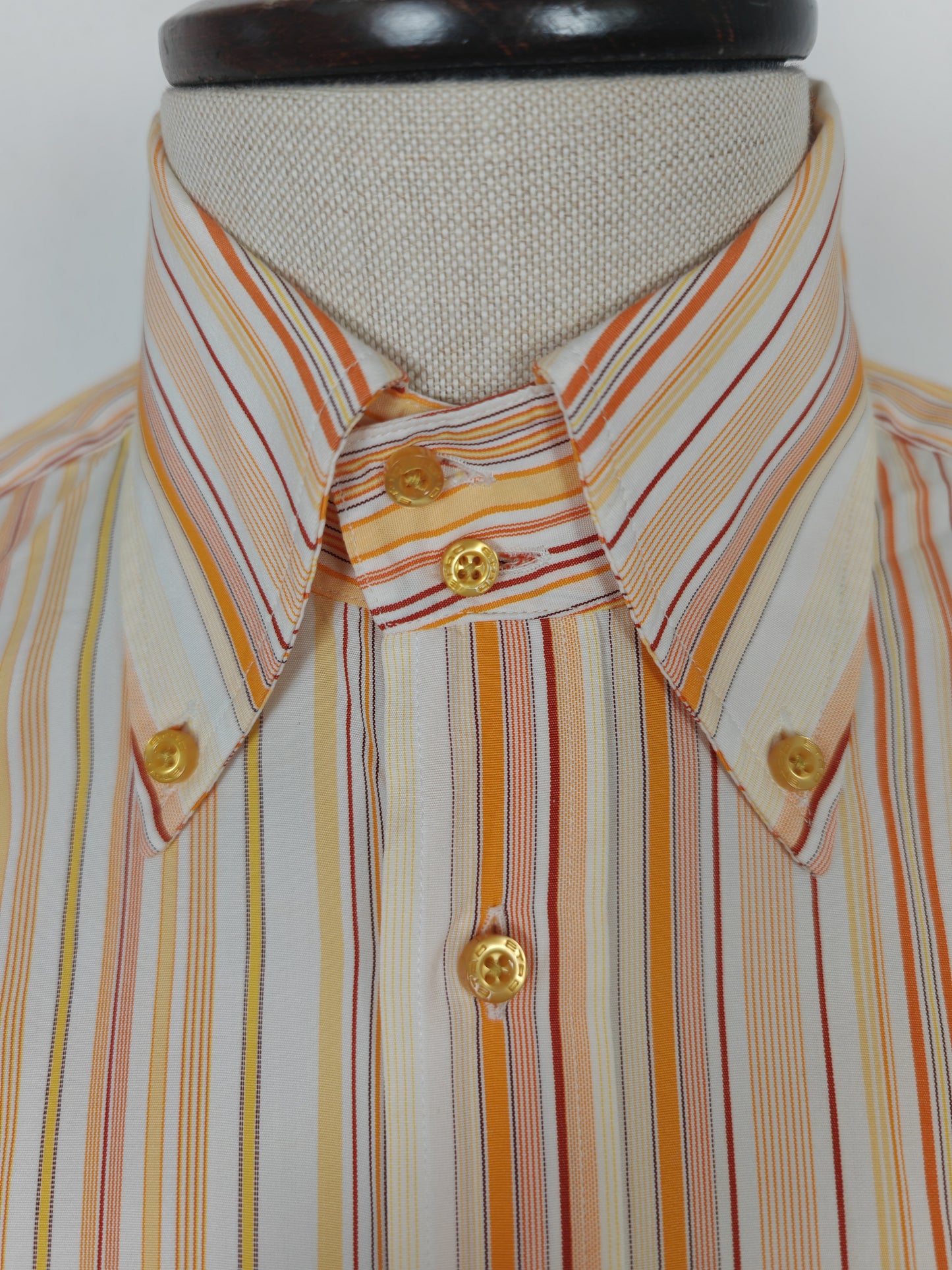 Camicia Etro righe pesca - tg. M (collo 40)