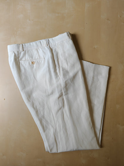 Pantalone estivo Armani Collezioni in lino e seta - tg. 48