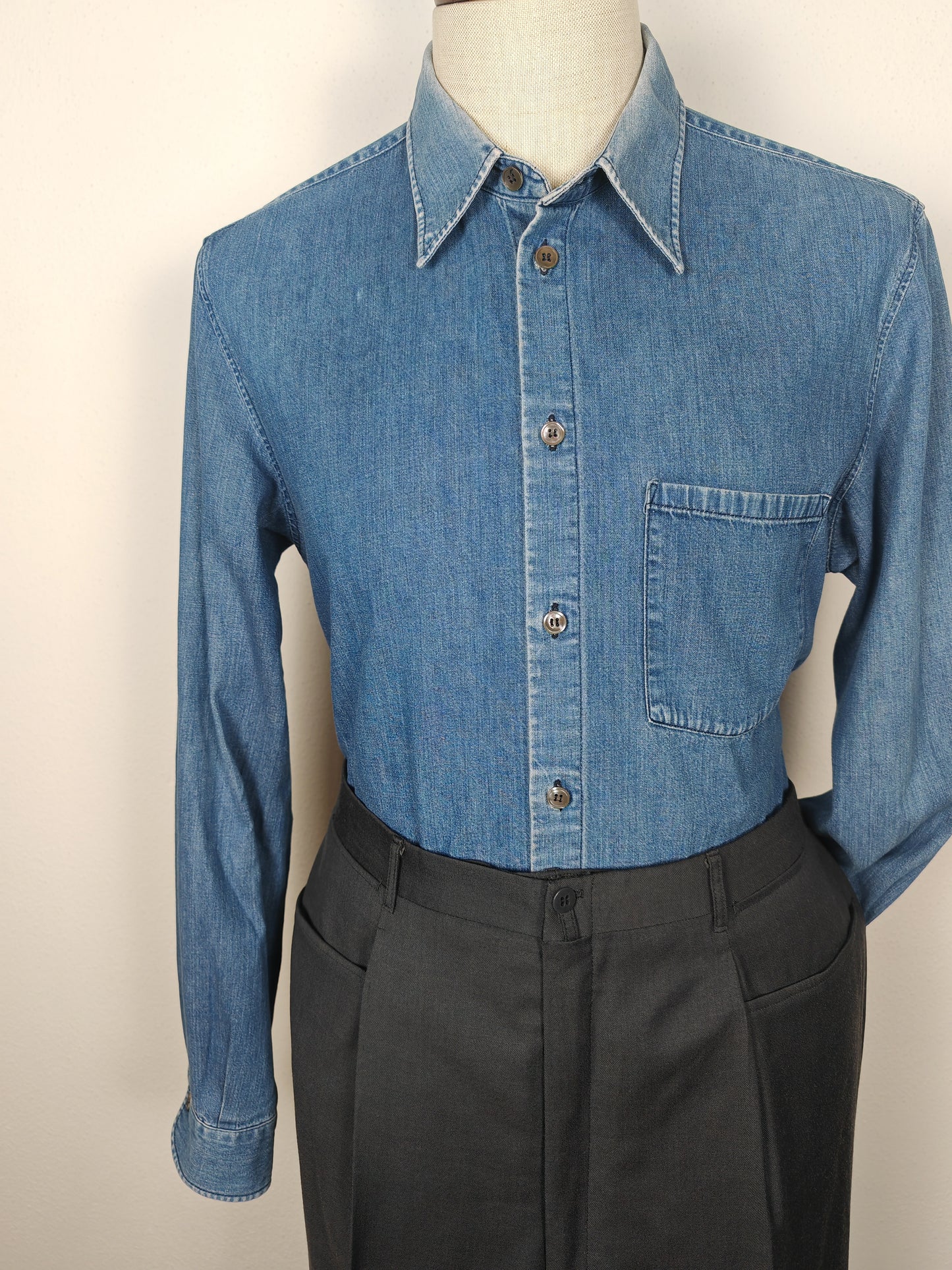 Camicia in denim Helmut Lang vintage anni '90 - L