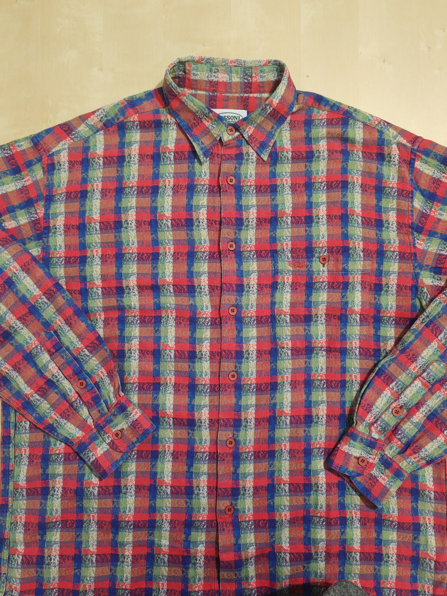 Camicia quadri Missoni Sport anni '80 - XL