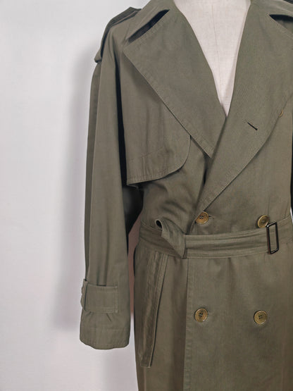 Trench Valentino anni '80 verde scuro - tg. 50-54