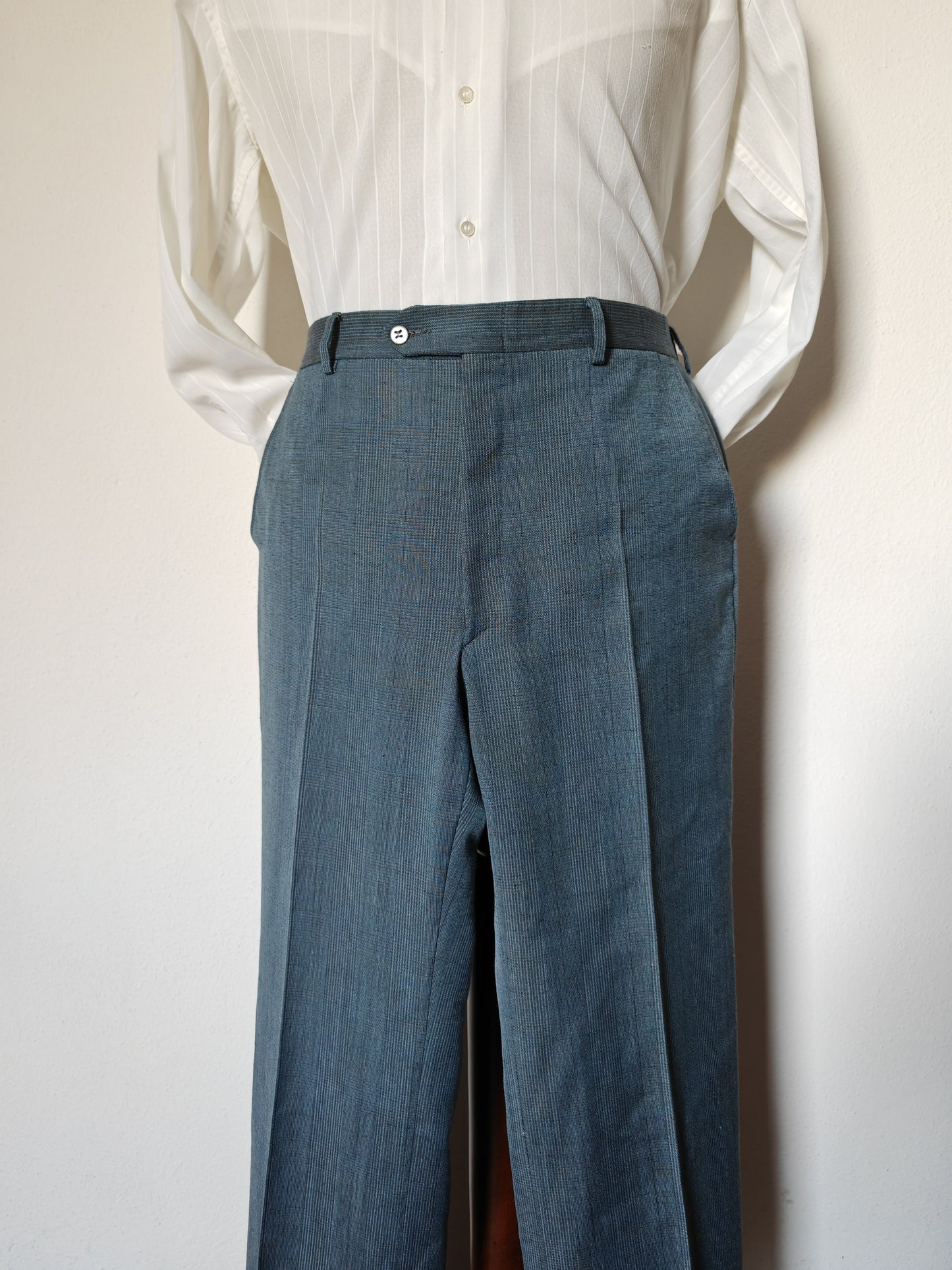 Vintage 70s mid-season suit, flared - size 52 ITA