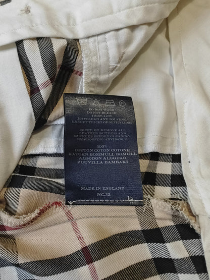 Pantaloni Burberry tartan check in cotone - tg. 46/48.