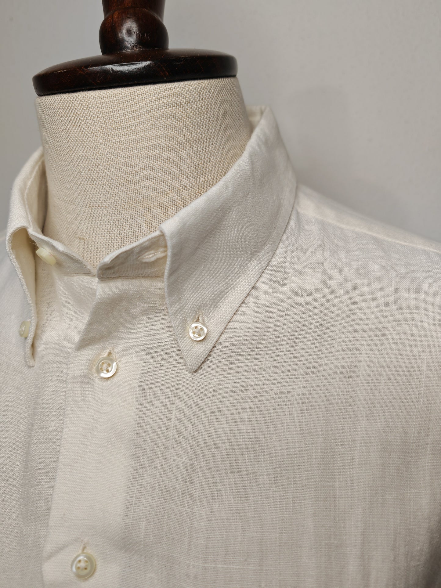 White shirt in puer linen - XL