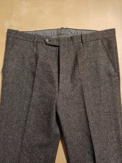 Pantalone sartoriale anni '70 in grisaglia pesante - tg. 52