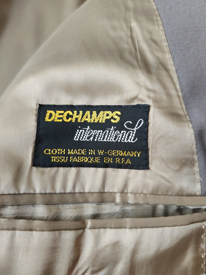 Completo anni '80 in fresco lana verde-grigio - tg. 50/52