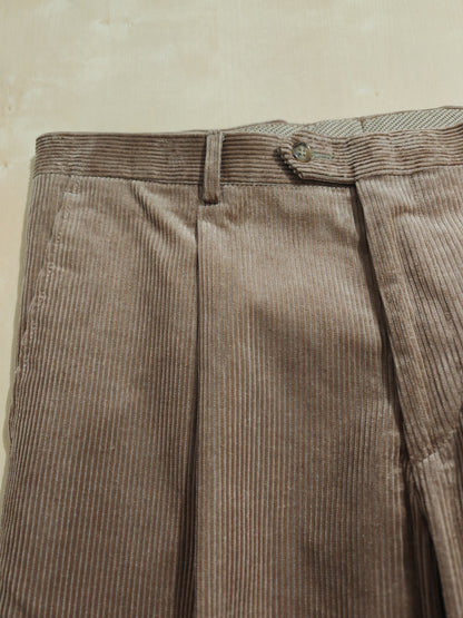 Pantalone in velluto a coste beige - tg. 50/52