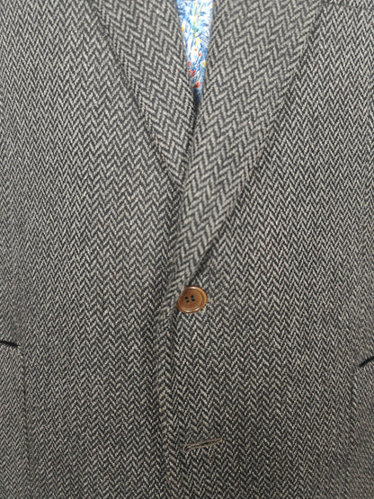 Giacca Burberrys herringbone in lana e cashmere - tg. 54/56