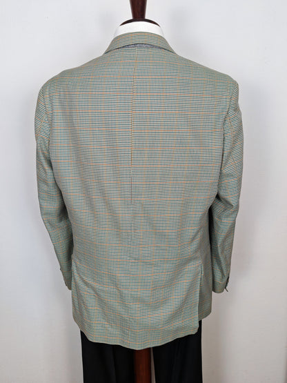 Giacca anni '80 quadretti check 100% cotone - tg. 52