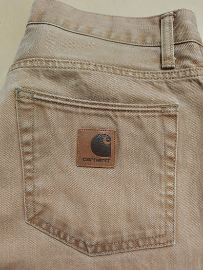 Carhartt denim "Racket pant", desert - W30