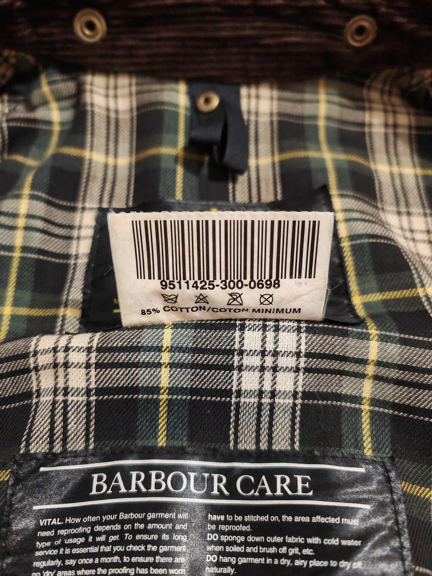 Barbour Beaufort 1995, verde (con interno) - C40/102cm