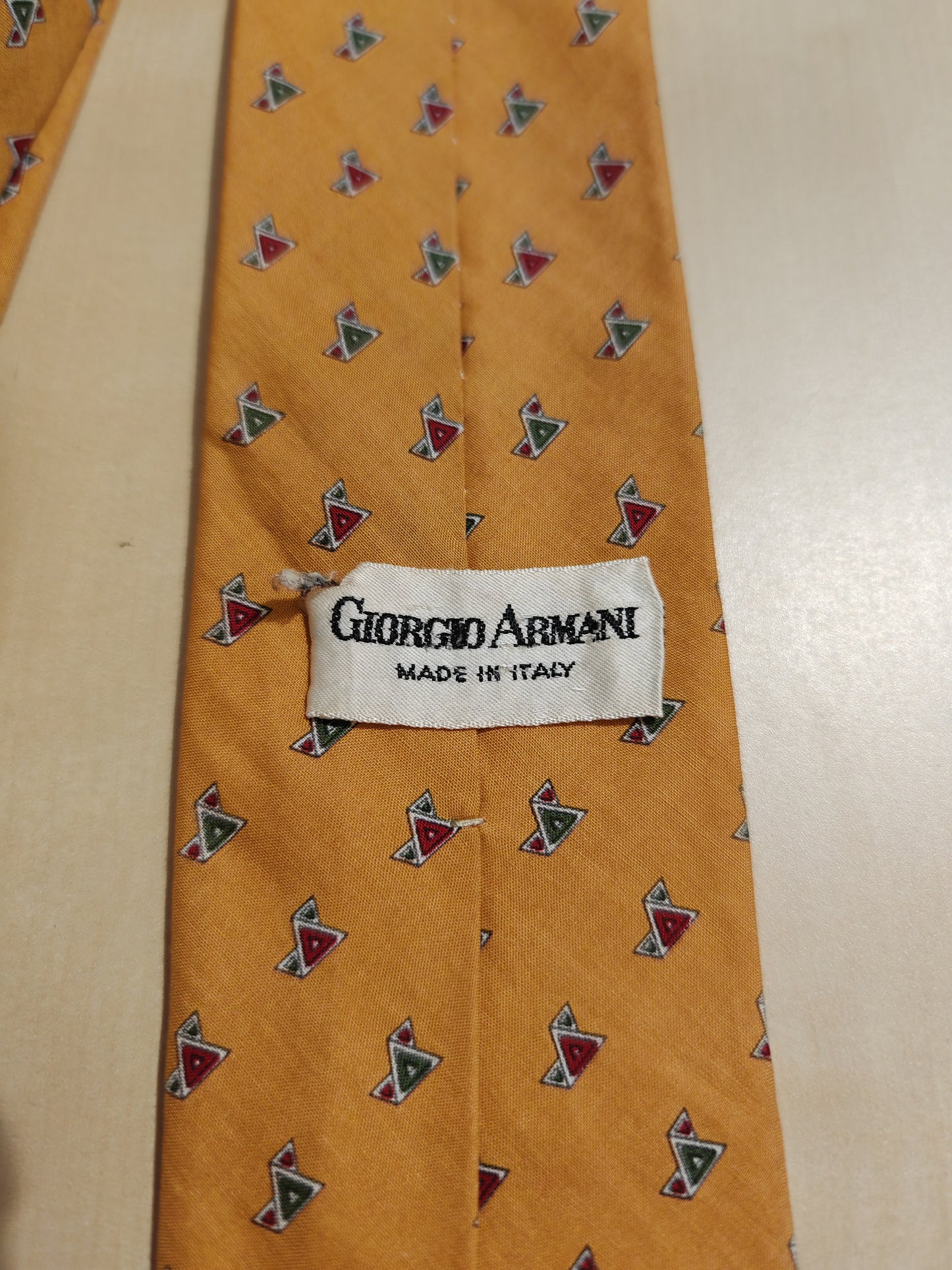 Giorgio Armani vintage cotton tie 