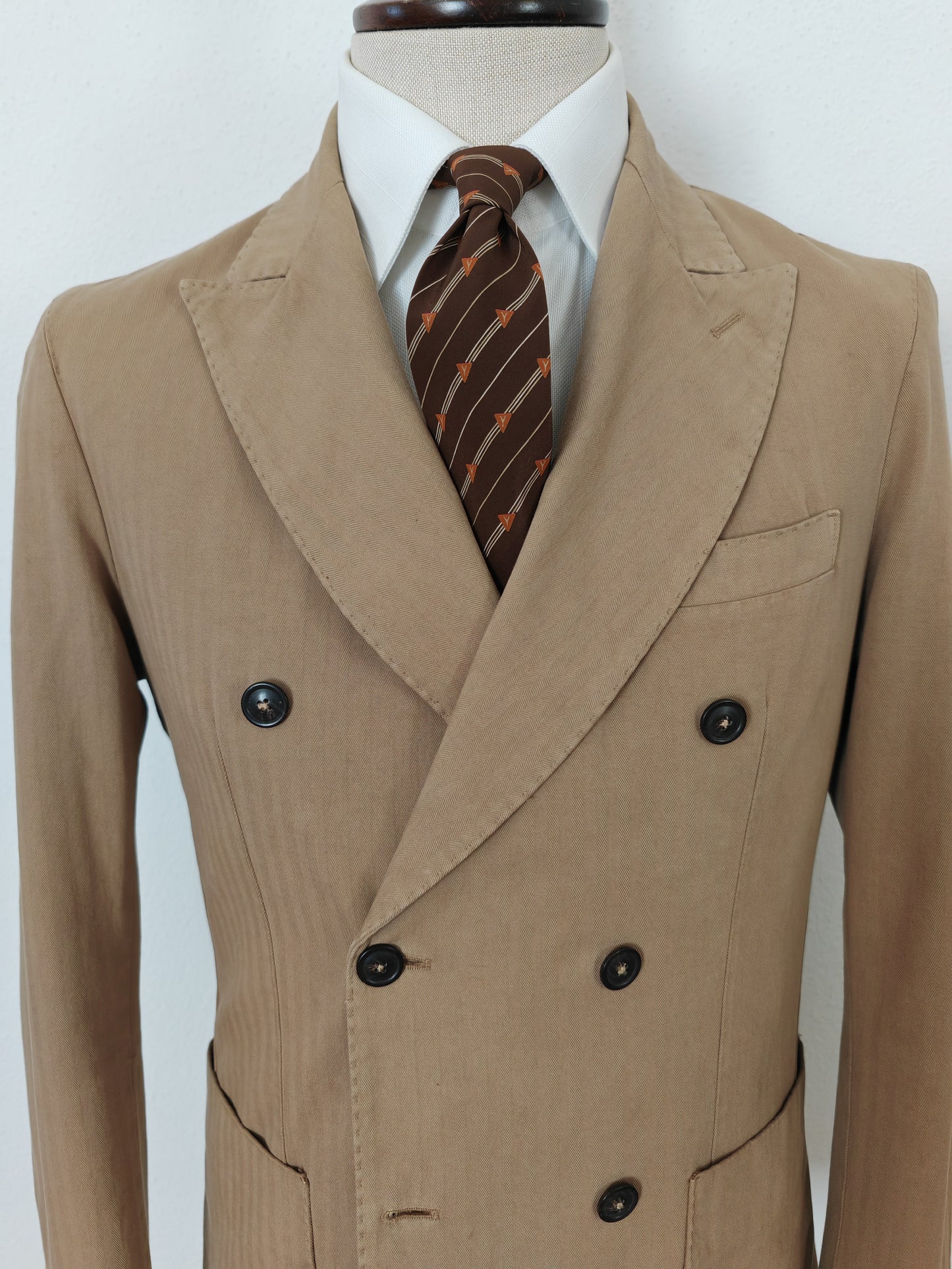 Double-breasted cotton jacket - size 48