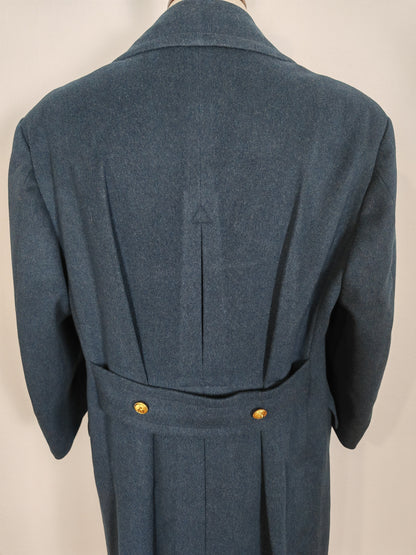 Cappotto Aeronautica Militare italiana doppiopetto, anni '70/'80 - tg. 48