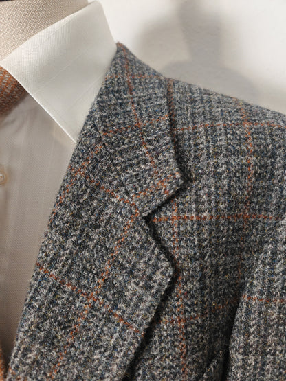 Giacca in Harris Tweed anni '80 - tg. 54 con drop basso