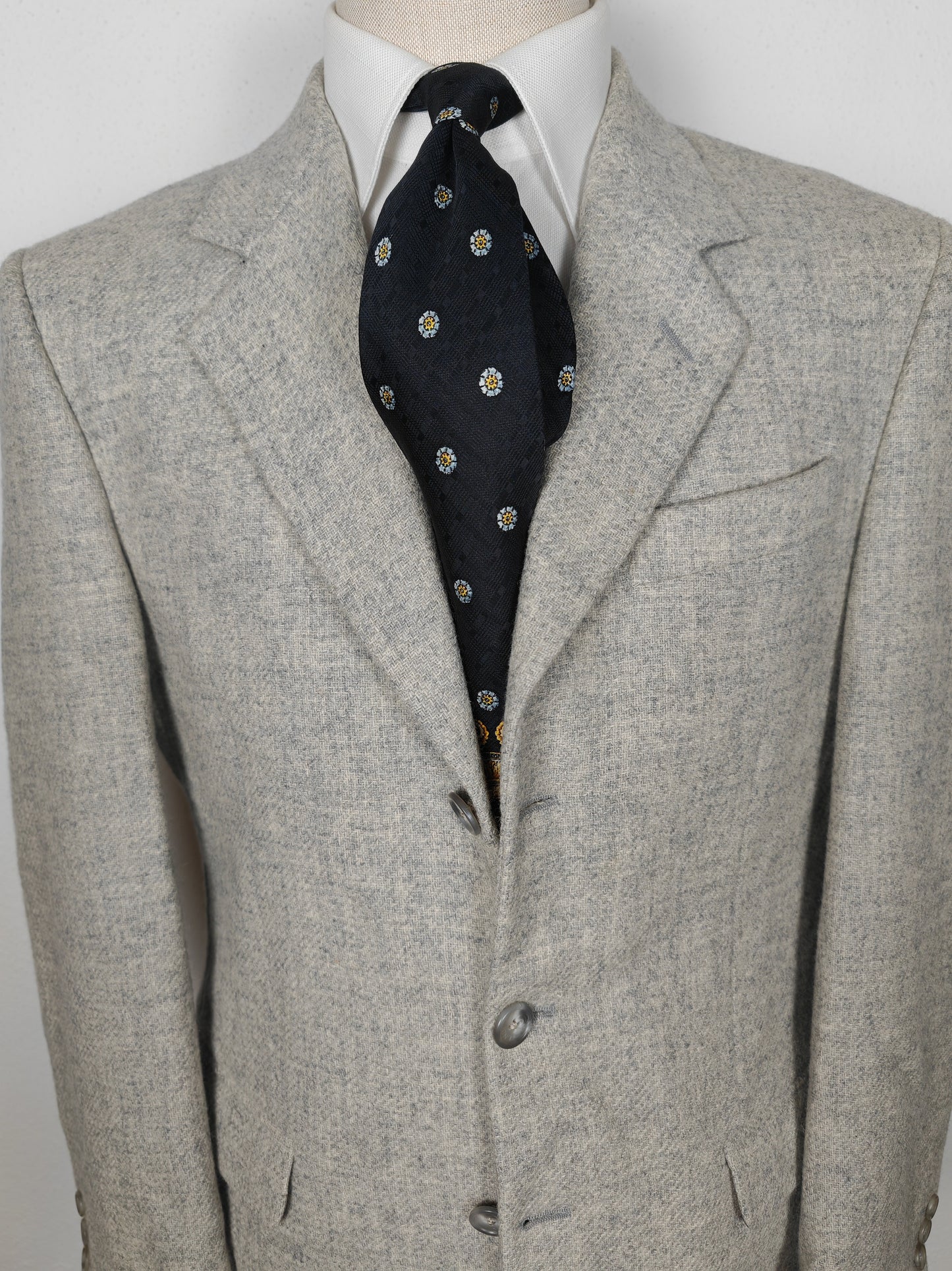 Giacca Fendi anni '90 in tweed grigio chiaro - tg. 48