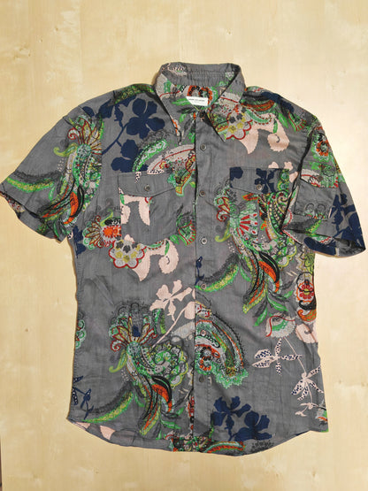 Camicia Dries Van Noten maniche corte floreale - M slim