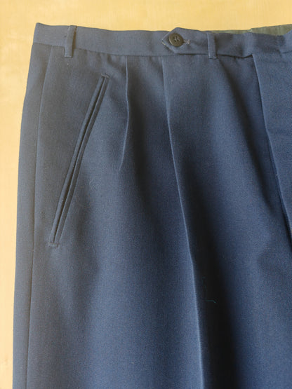 Completo sartoriale anni '60 twill di lana blu - tg. 50