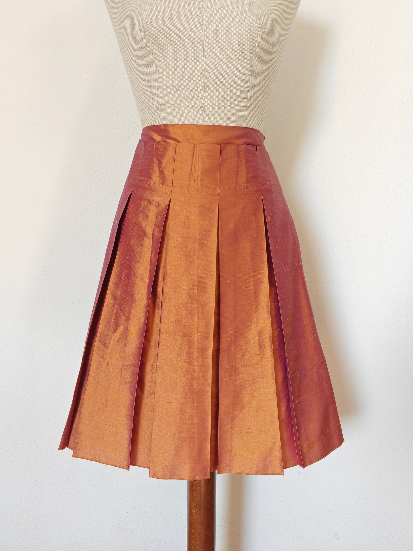 Max & Co., 100% silk pleated skirt