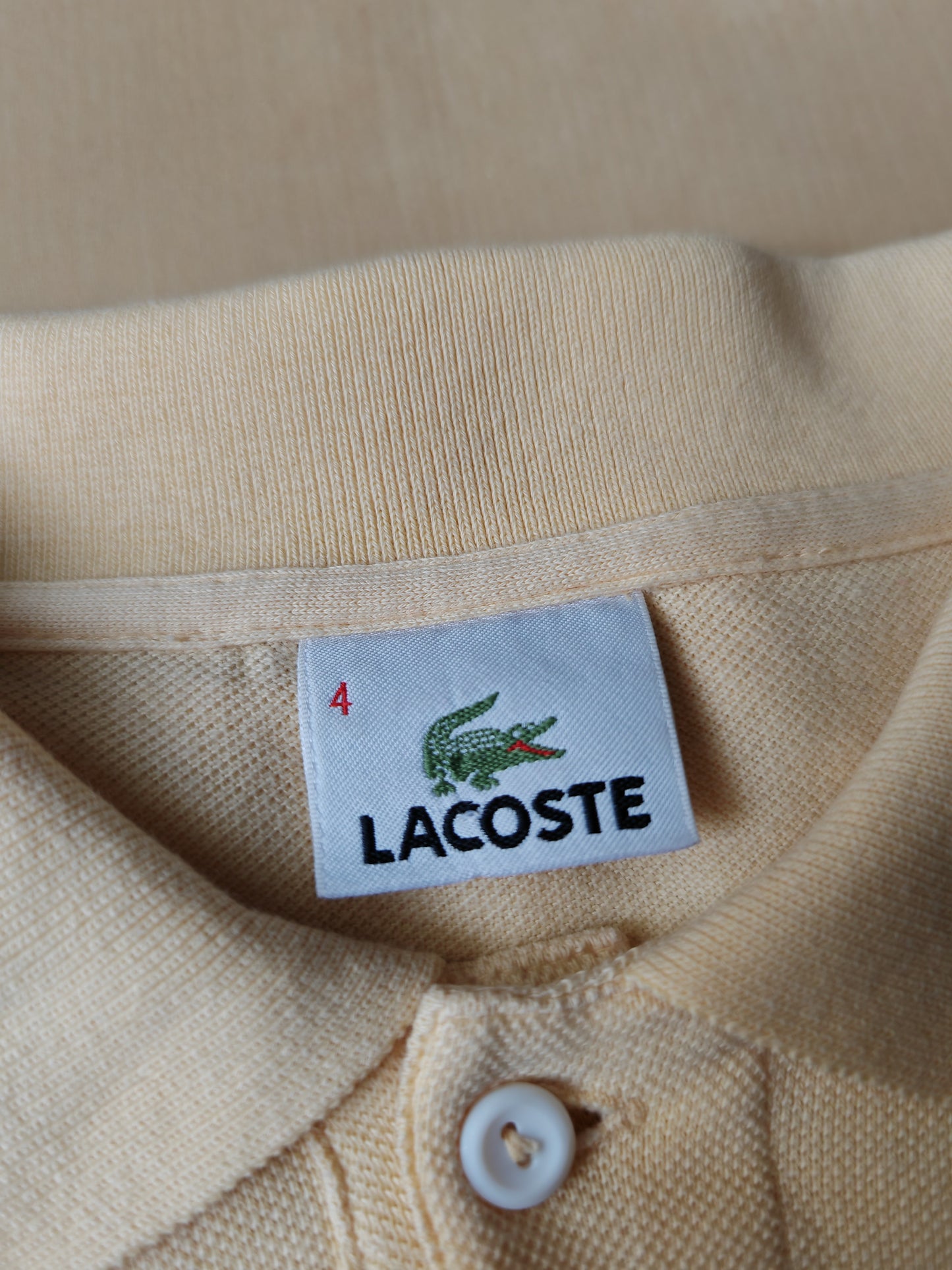 Polo Lacoste giallo pastello 4 (M)