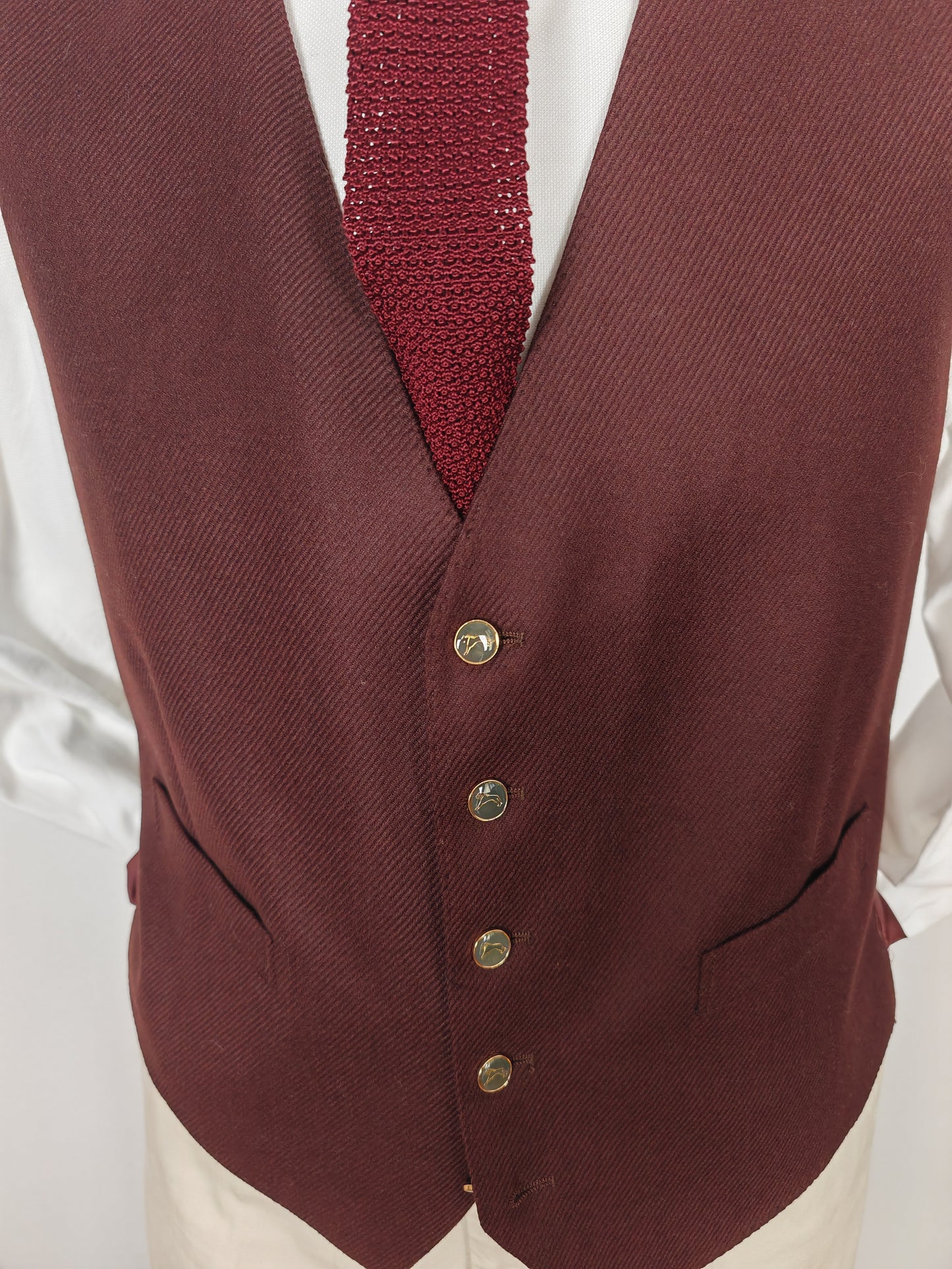 Tartan blazer Simon Ackerman anni '70 con panciotto abbinato - tg. 48/50