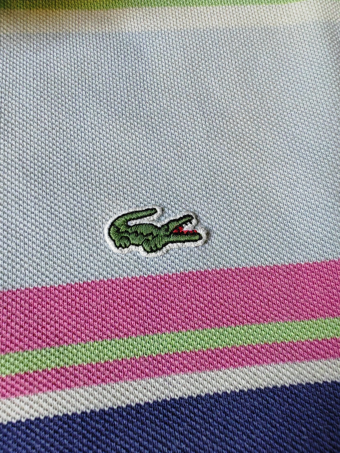 Polo Lacoste a righe multicolore - 4 (M)