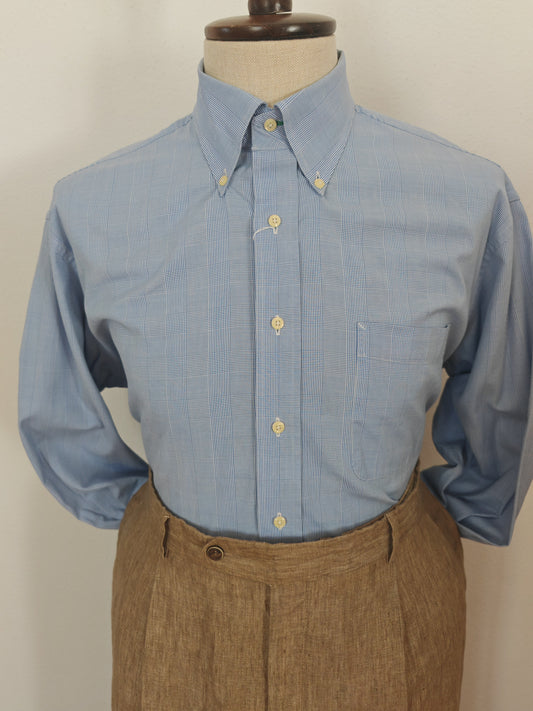 Camicia Tommy Hilfiger azzurra Glen check - L/XL (collo 41)