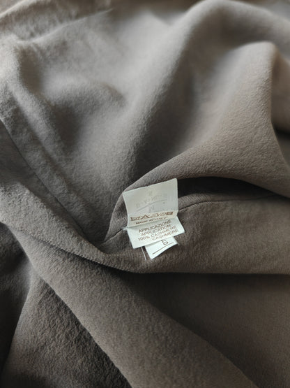 Blusa Brunello Cucinelli in seta con maniche in cashmere - S/M