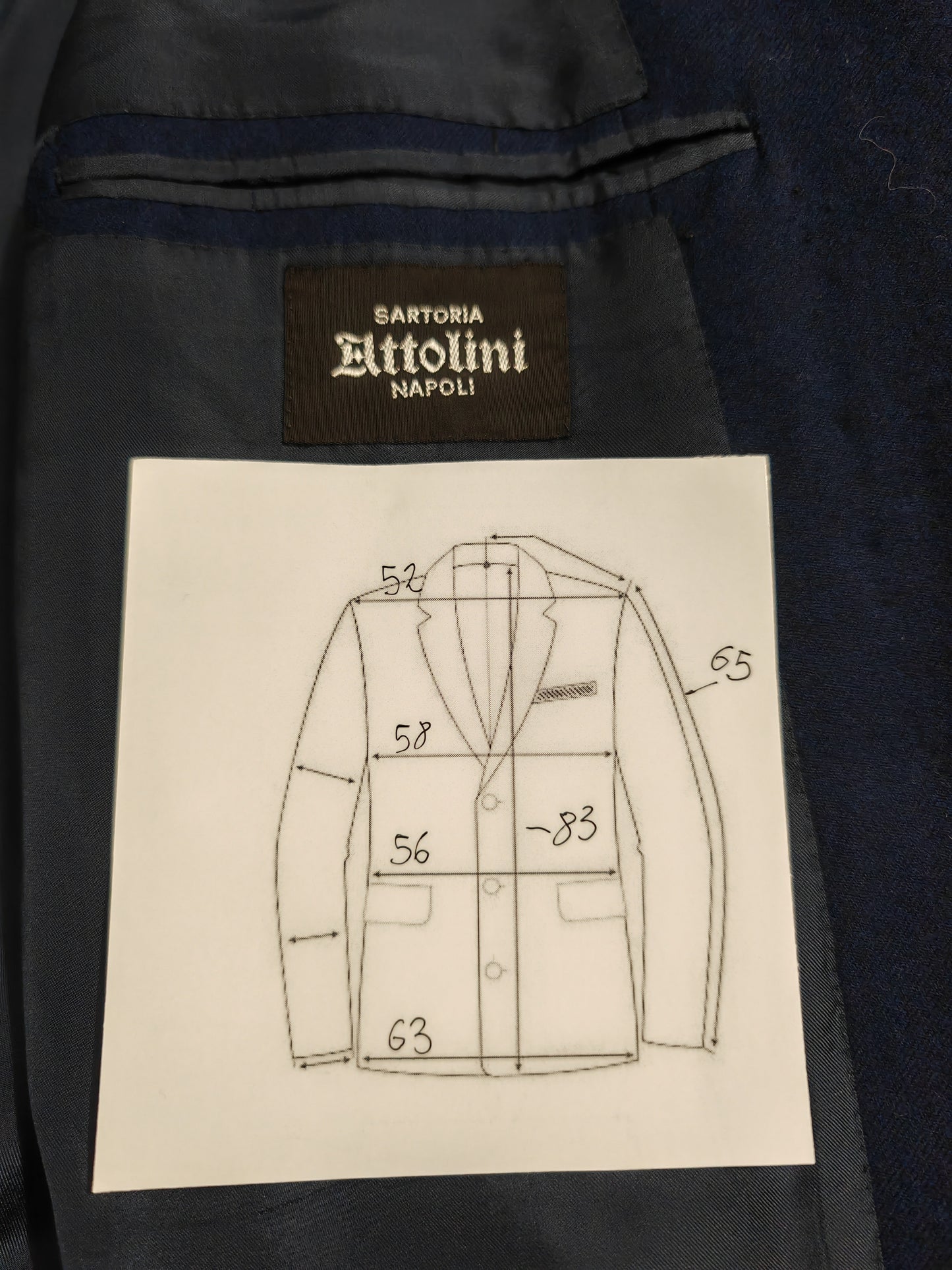 Cesare Attolini made-to-measure flannel jacket, 1990 - size 56