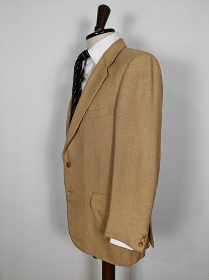 Giacca spigata in puro cammello - tg. 50